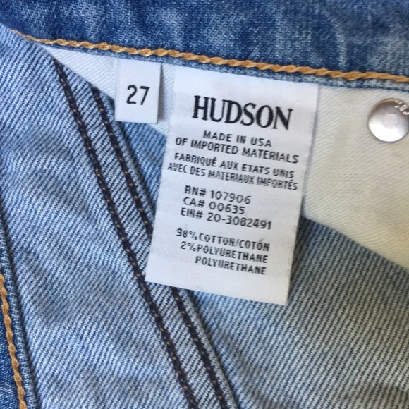 Hudson Riley crop relaxed straight fit jeans - Picture 6 of 12